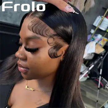 13X6 Lace Front Wigs Straight Human Hair Wigs 13X4 40 Inch Wigs Human Hair Hd Frontal Brazilian Hair 230 Density For Black Women 1