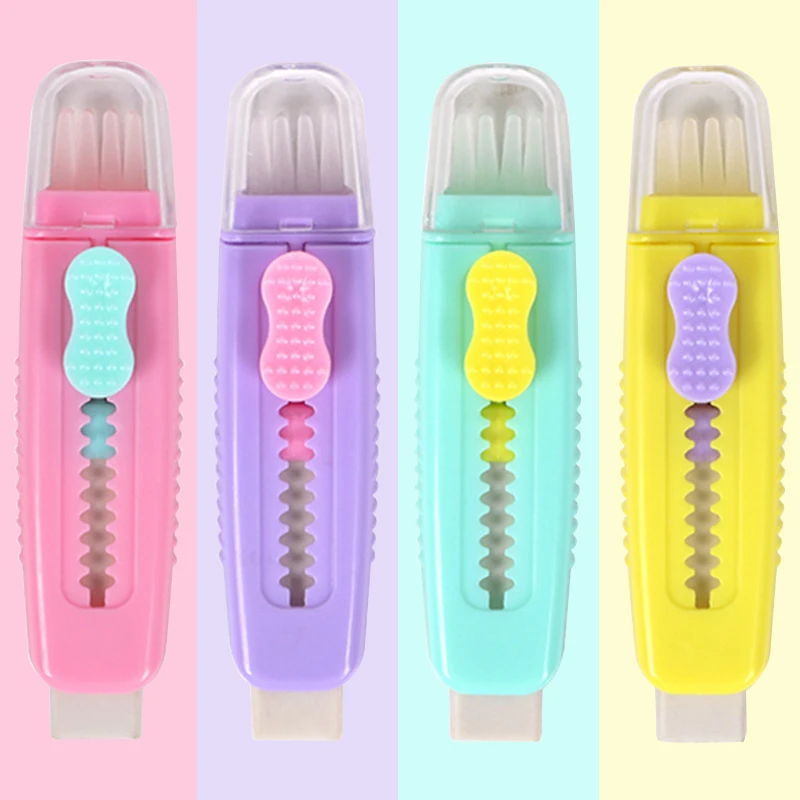 

Креативные кавайные ластики, мягкие выдвижные милые резиновые ластики с кисточкой, подарок студентам, аксессуары, канцелярские принадлежн...