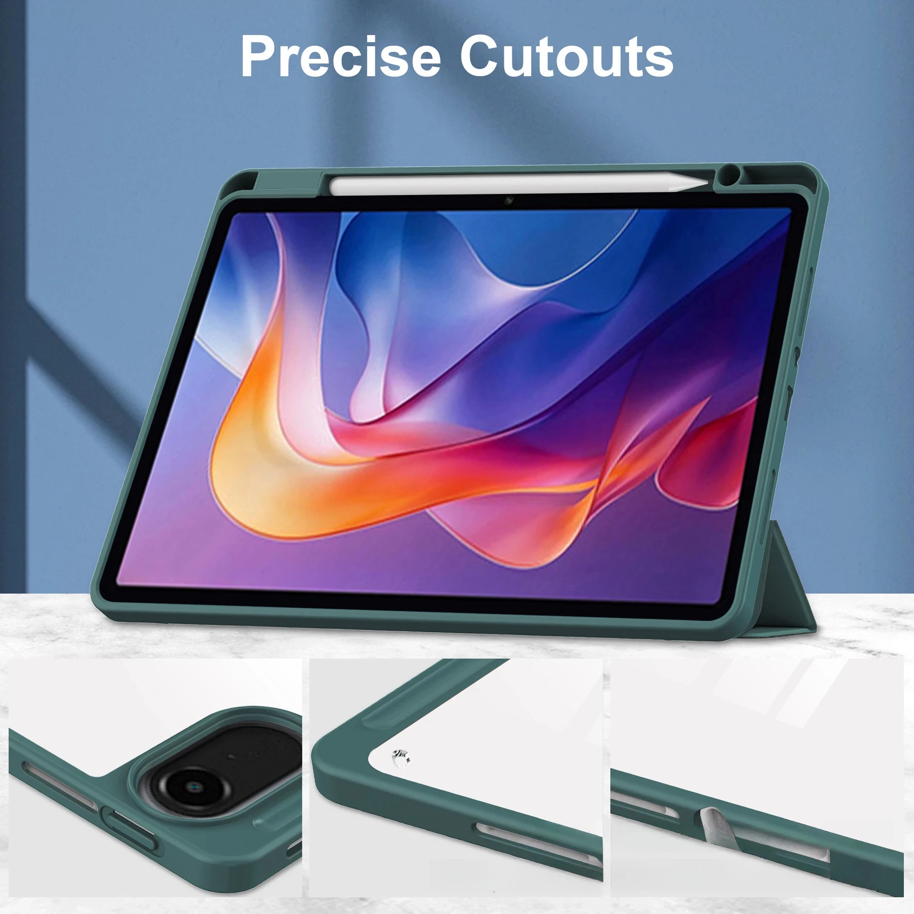 Für Xiaomi Redmi Pad 2 Hülle 11 Zoll Dreifach Faltbare Acryl-Tablet-Hülle mit Stifthalter – Detail 14