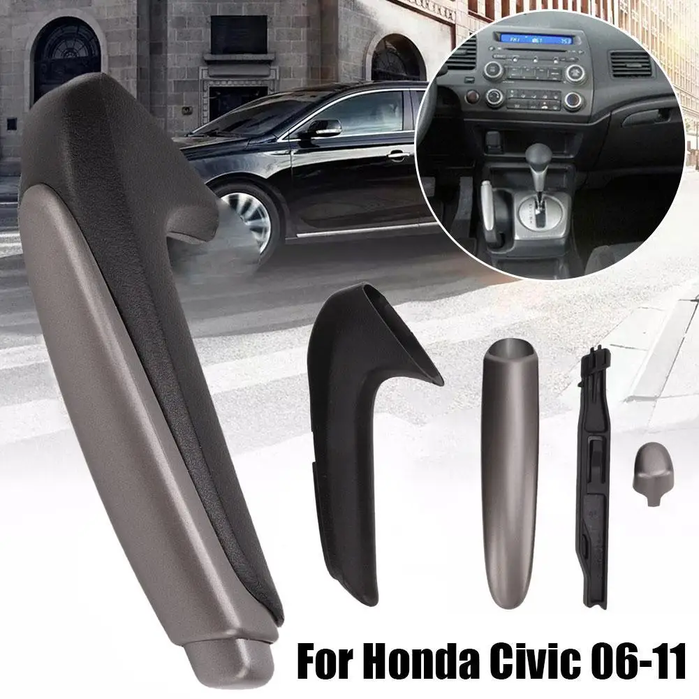 

Brake Handle Gear Shift Knob Cover For Honda Civic 2006-2011 Left Hand Drive Accessories Replace 47115-SNA-A82ZA 54130-SNA-A81