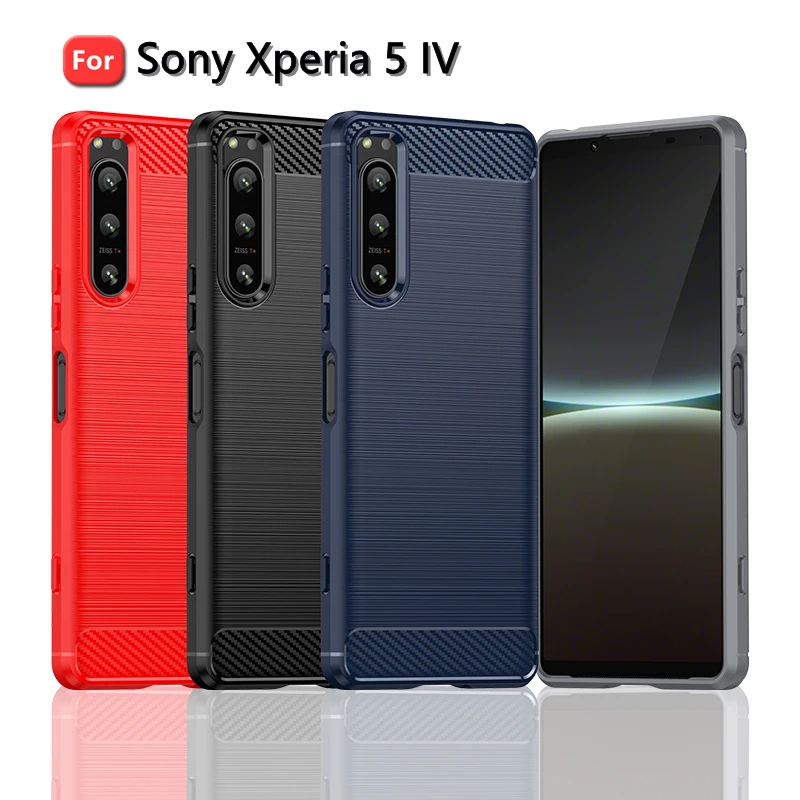 Per Cover Sony Xperia 5 Iv Custodia Per Sony Xperia 5 Iv Cover Paraurti Antiurto Tpu Custodia In Fibra Di Carbonio Per Sony Xperia 5 Iv Fundas