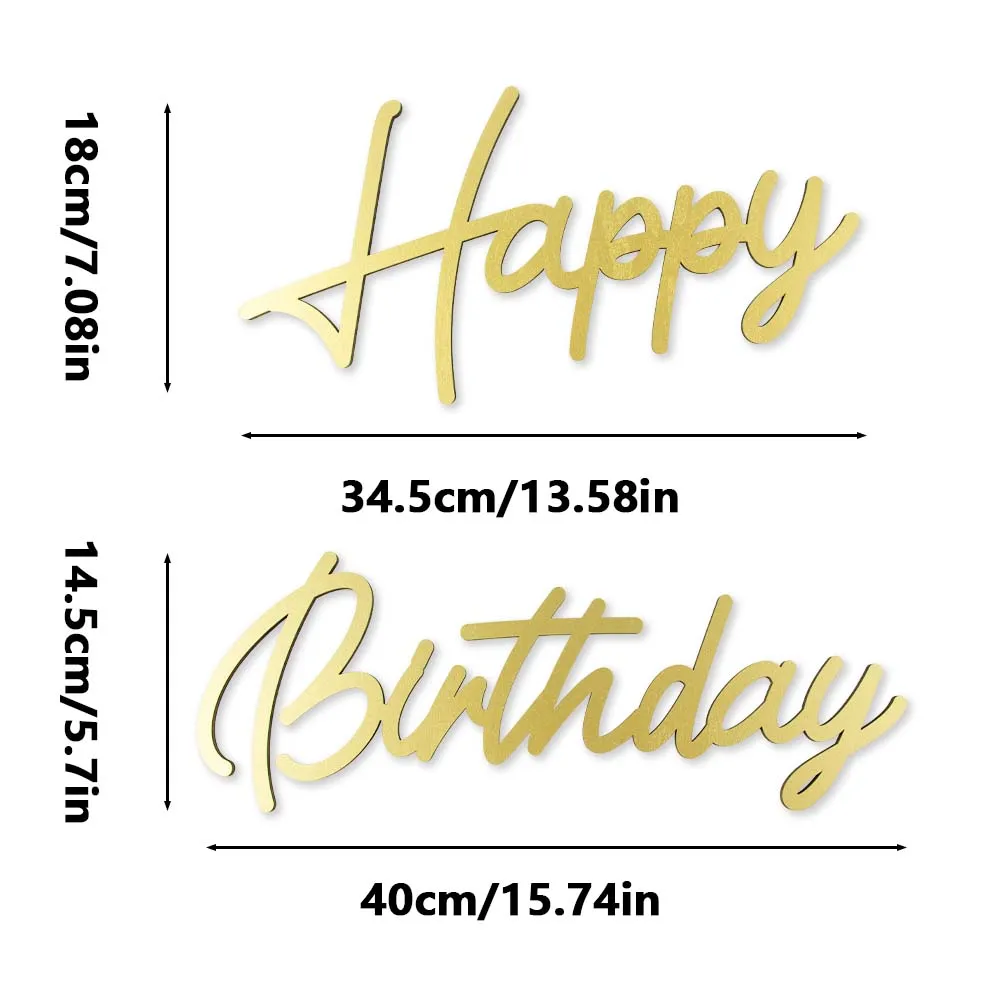 Oh Baby Holz Buchstaben Zeichen Happy 1st Birthday Party Dekoration Holz Wandaufkleber Junge Mädchen Baby Dusche Wand Hintergrund Dekor – Detail 1
