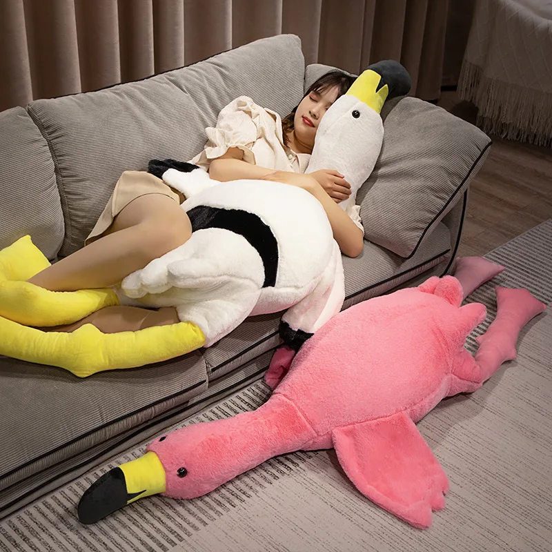70-180cm divertente gigante gambe lunghe fenicottero peluche