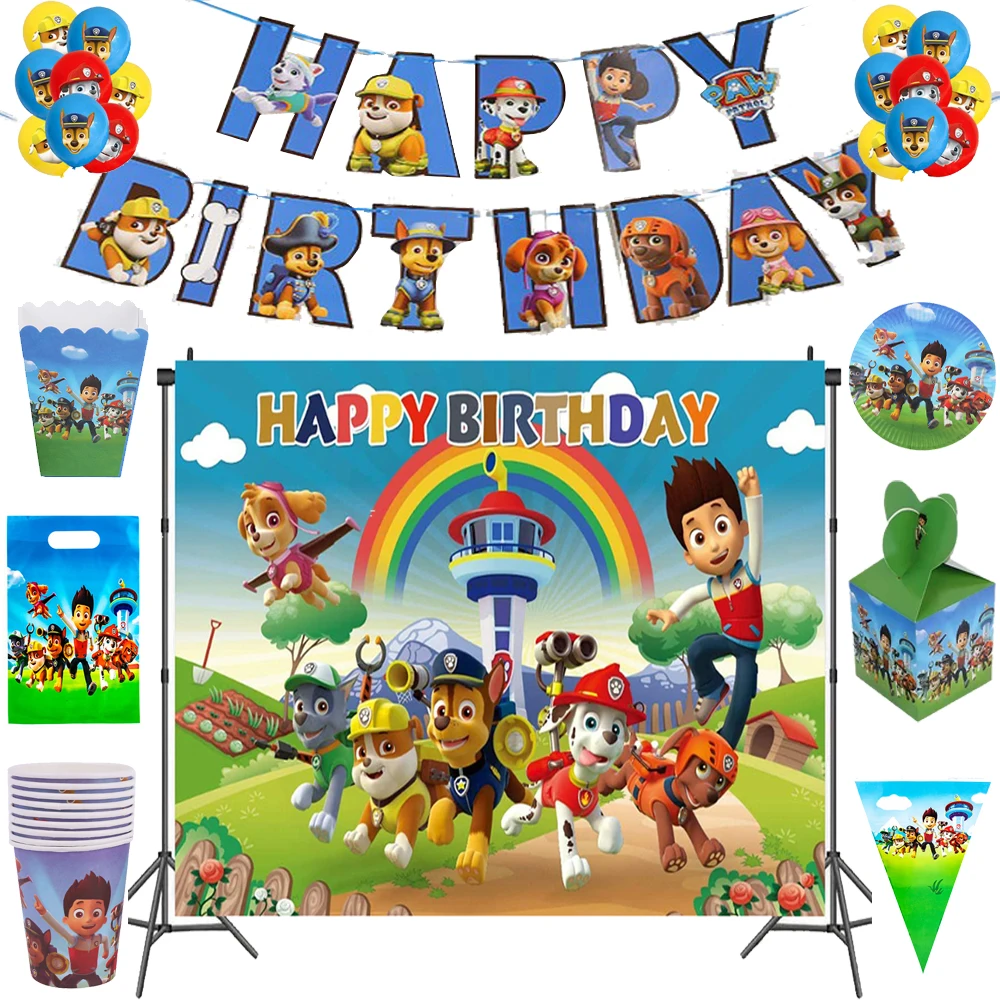 Paw Patrol Birthday Decoration Patrol Canine Party Favors Children ...