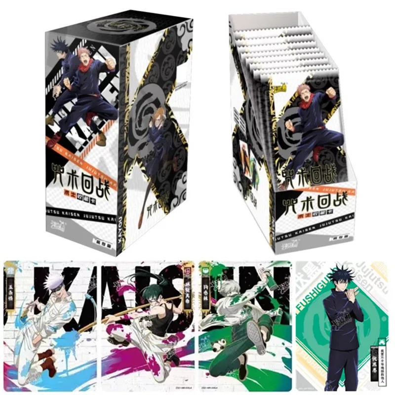 

KAYOU New Jujutsu Kaisen Card Gojo Satoru Yuji Itadori Fushiguro Megumi Anime Card Game Children's Toy Gift