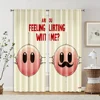 2pcs, Print Curtains 2D print game controller1 Durable 100% Polyester Fabric (without rod) Thermal Insulation, and Room 2