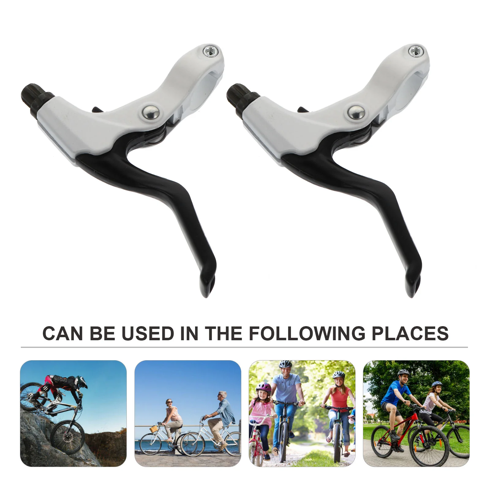 

Clispeed Bike Handlebar Grips Bike Brake Clamp Bike Supplies Bike Brake Handle Child White Supplies Aluminum Alloy