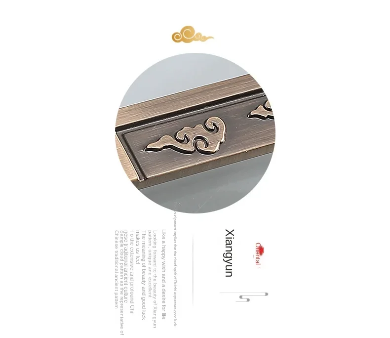 Description Picture 3 of itemChinese Style Cabinet Door Handle New Chinese Style Furniture Wardrobe Handle Cabinet Drawer Antique Single Hole Handle Pull