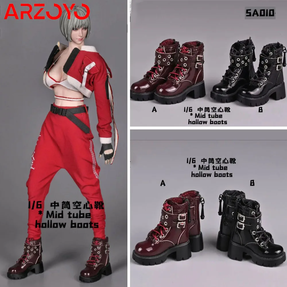 [2024 Q1] SA Toys SA010 1/6 Scale Mid Tubehollow Boots Model Accessories Fit 12'' Female Soldier Action Figure Body Dolls