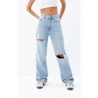 PacSun Women's Light Indigo Ripped '90s Boyfriend Jeans 1