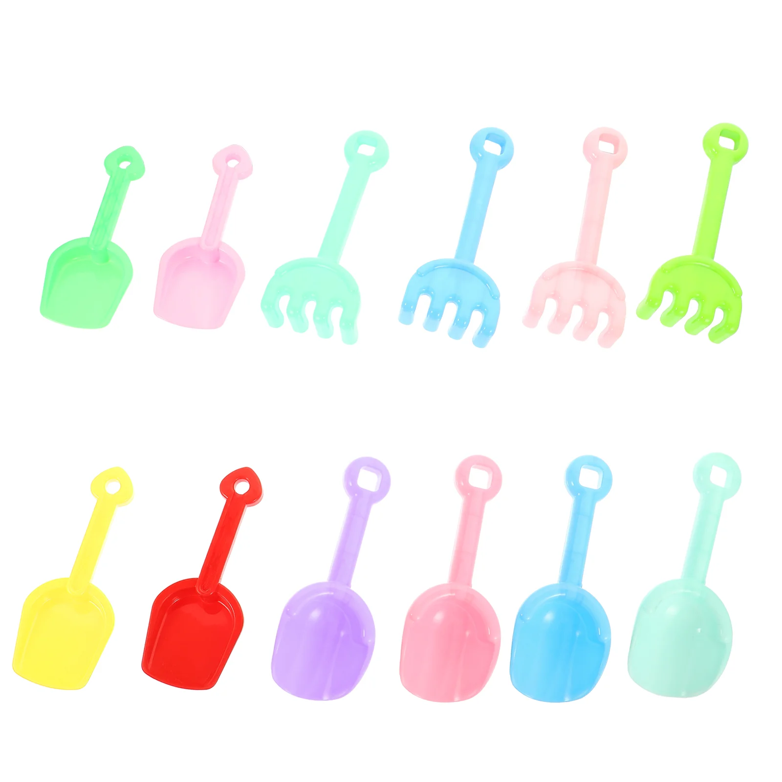 12 Pcs Children's Beach Toys Childrens Sand Shovels Kids Garden Outdoor Snow Gardening Plastic Baby Digging for 5