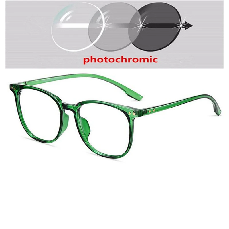 Rice Nail TR90 Square Glasses Frame Women Men Blue Light Blocking UV400 Short-sight Eyewear Prescription 0 -0.5 -0.75 To -4.0