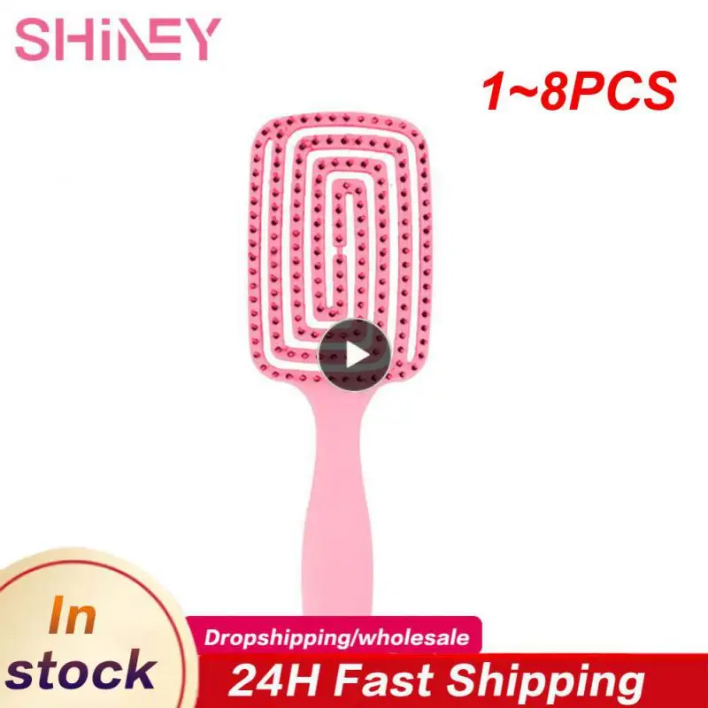 

1~8PCS Professional Vented Hair Brush Comb Anti-Static Scalp Massage Wet Hairs Combs Hairdressing Styling Tools for Salon