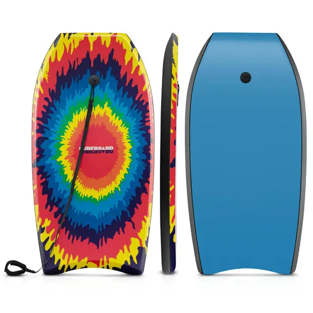 Lightweight Body Board Boogie Board with EPS Core XPE Deck HDPE Bottom Multicolor3-M