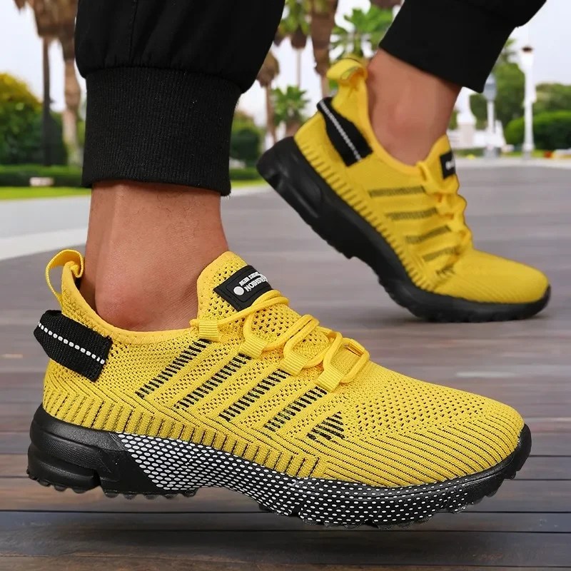 Hot Selling Men's Running Shoes Comfortable Breathable Mesh Sneakers New Men's Design Spring Summer Tennis Anti Slip Men's Shoes