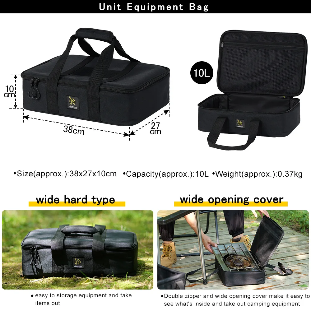 Deerest IGT Unit Basic Set Storage Bag 900D Oxford Cloth Outdoor Camping Portable Multifunctional Picnic Cookware Storage Bag 4