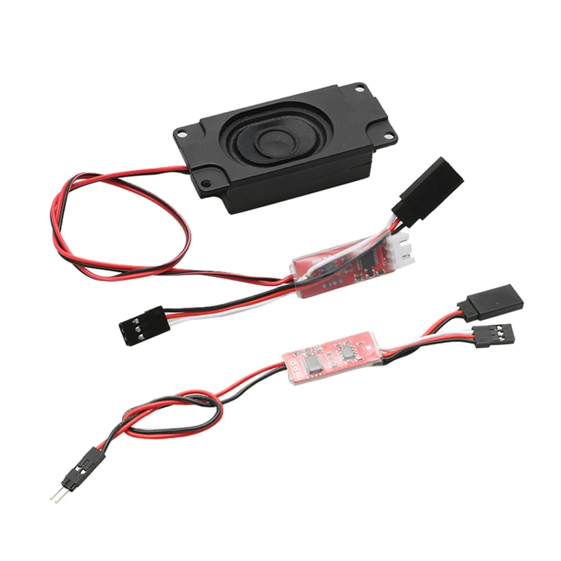 

1Set Diesel Engine Frequency Conversion Sound Group Module Powered By Receiver/2S Lipo Battery Charging Port for DIY RC Models