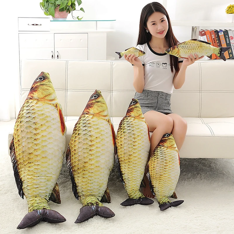 Creative Plush Fish Toy - Cute Cartoon Cat Pillow