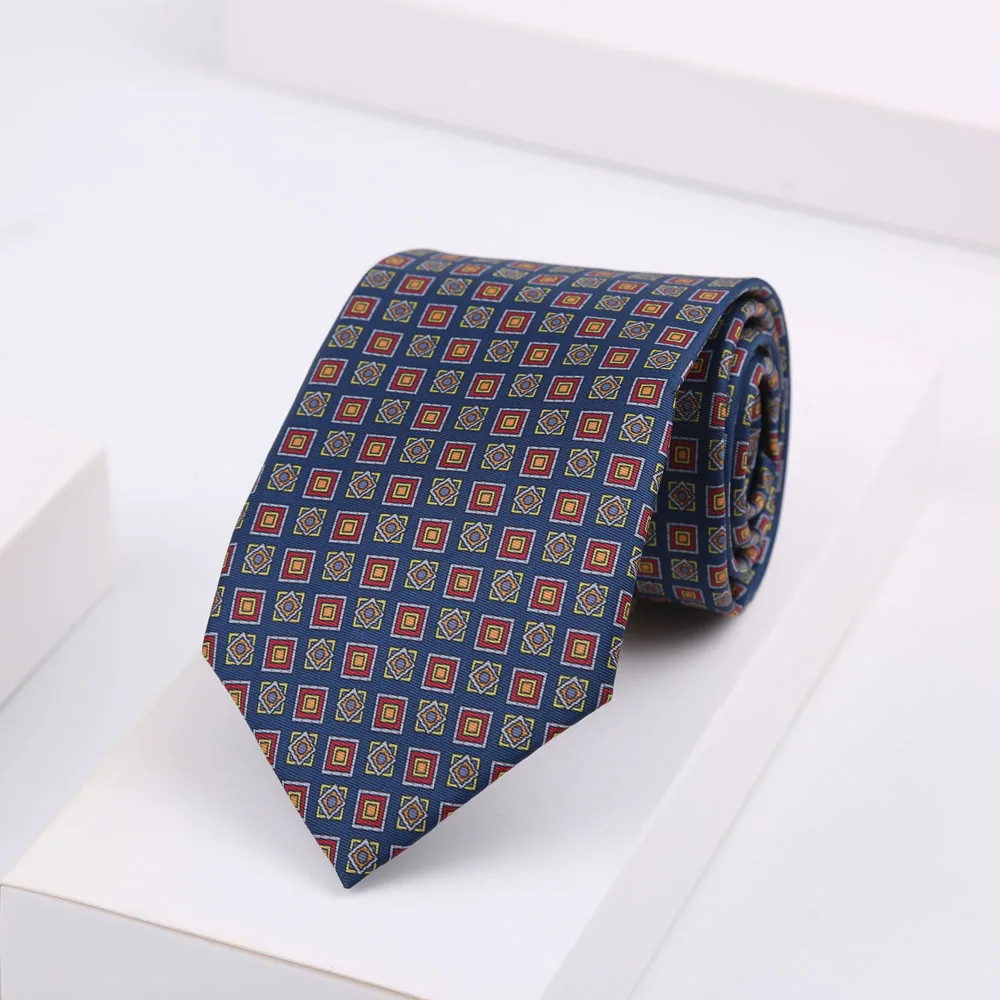Klassische Herren-Krawatten aus Kunstseide, weich, neuartig, kariert, gepunktet, 8 cm, für Herren, Business, Hochzeit, Party, Accessoires, Geschenke – Detail 11