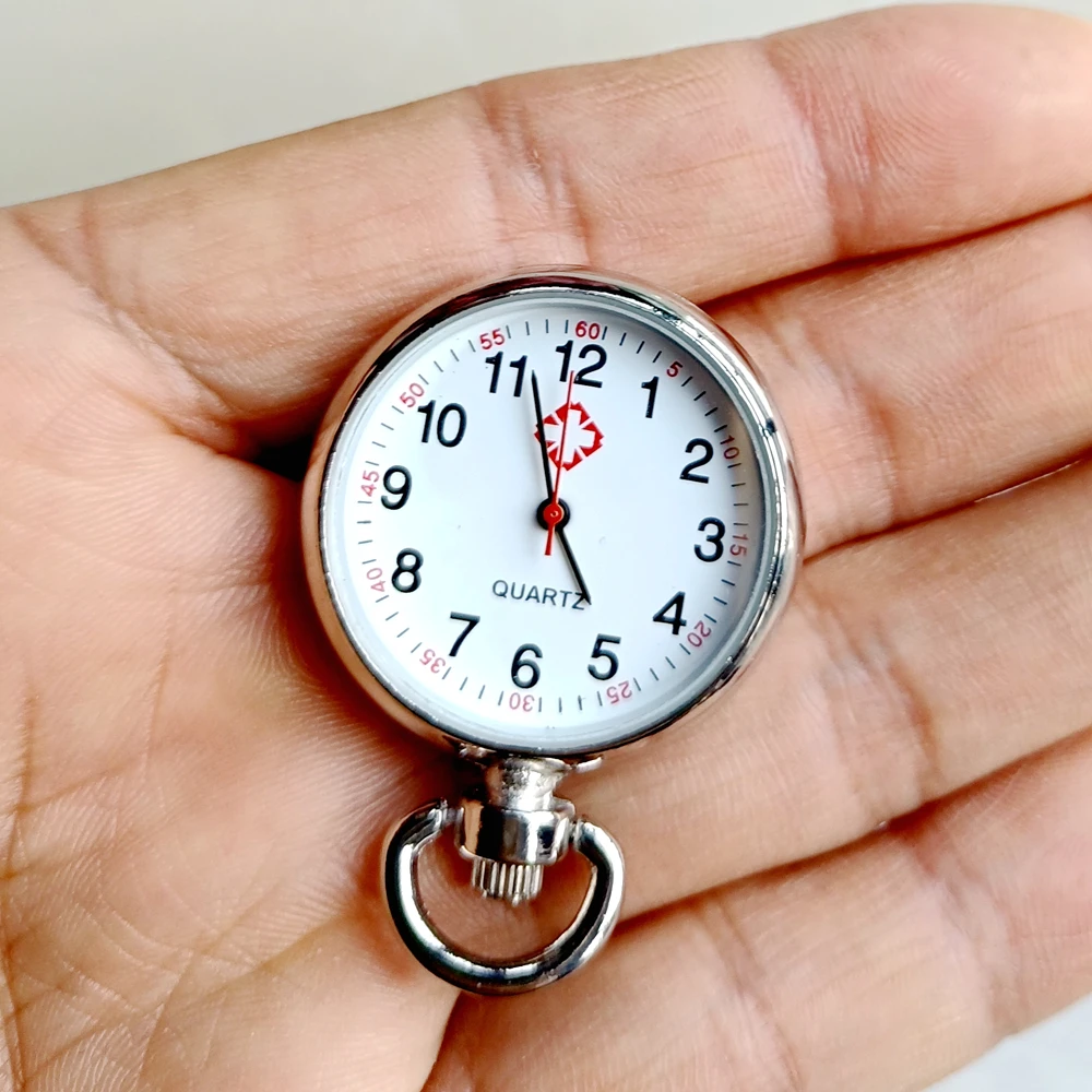Medical Accessories DIY Nurse Doctor Hospital Medical Small Alloy Watch Head Face Accessories Parts For Keychains Lanyards Rope Key Rings Clock Gift