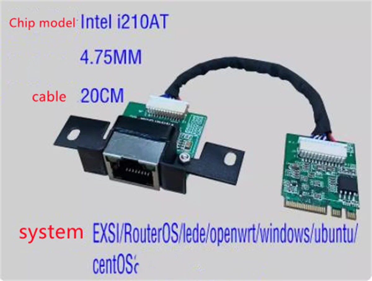 Placa de Porta Ethernet Estendida para Dell Dell 5070 rj 45 M.2 Ngff 2230 I210at Rtl8111f I211at 442xr 565jp 9djc4