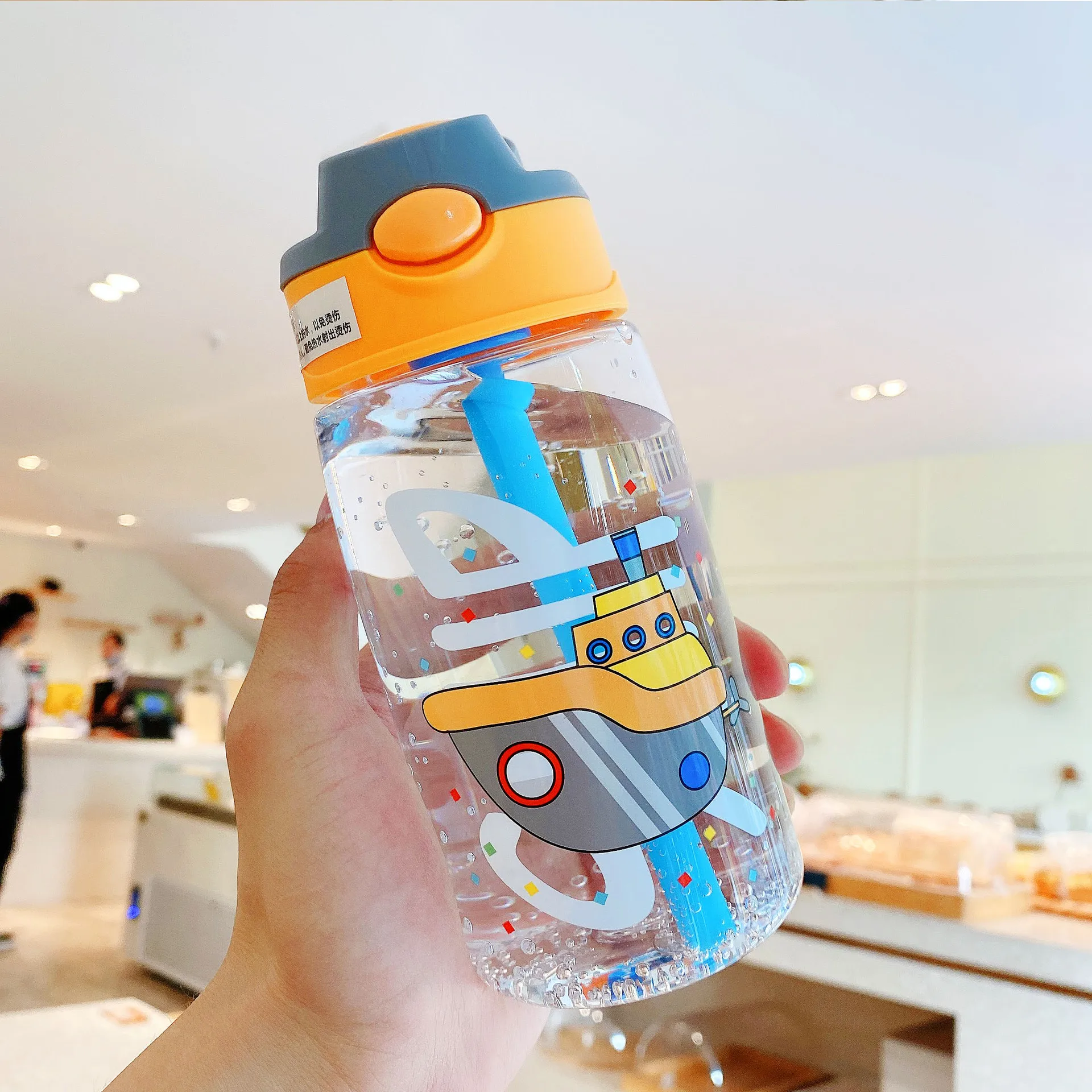 Kids Water Sippy Cup Creative Cartoon Baby Feeding Cups with Straws  Leakproof Water Bottles Outdoor Portable Children's Cups