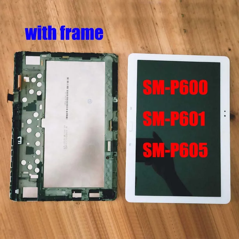 

Для Samsung Galaxy Note 10,1 2014 Edition SM-P600 P6000 P605 P600 P607 P601 ЖК-дисплей панель сенсорный экран в сборе с рамкой