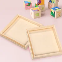 4 Pcs 3d Puzzle Storage Tray Toy Wooden Organizer Sorting Trays for Mat Toddler Blocks Toys Home Child Puzzles 2