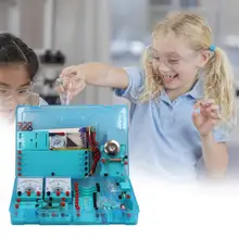 

Dropshipping!! Basic Learning ABS Educational Physics Experiment Kit Electricity Magnetism Tool Kit For Children Experiment