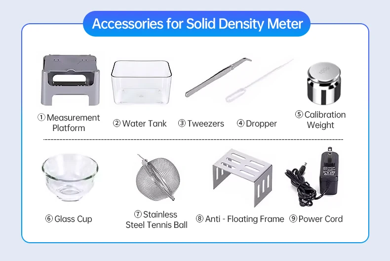 Digital Plastic Densimeter Analytical Balance Solid Liquid Densimeter Gold Preci