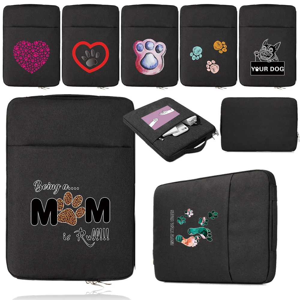 

Laptop Sleeves 11.6 12 13 14 15 15.6 Inch Footprints Pattern Cover Laptops Carrying Bags for Macbook Air Pro 13 HP DELL Lenovo