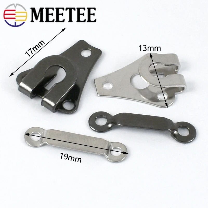 Trousers Pants Metal Buttons Women Skirt Buckle Sew-on Suit Coat Garment Hooks 50/100sets