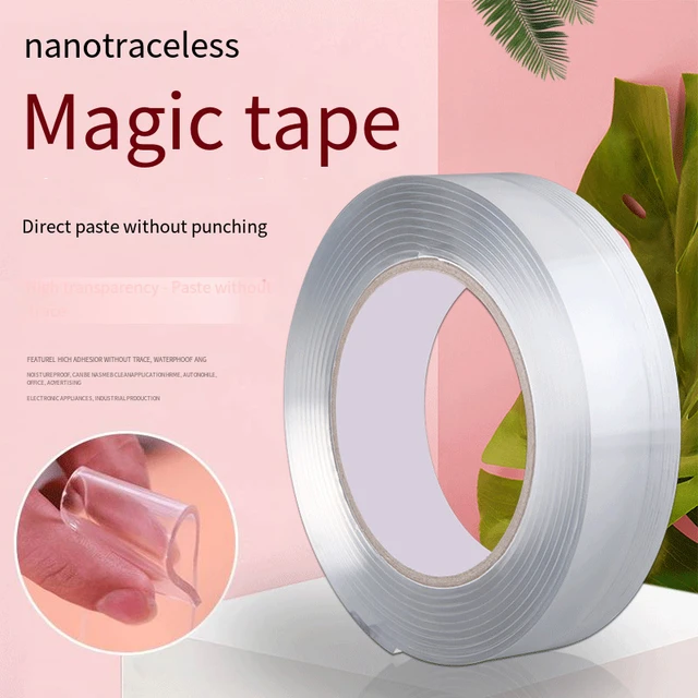 Cleanroom Tape, Double Sided, Removable, Acrylic Adhesive, Clear