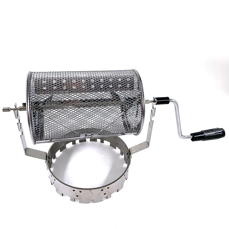 Description Picture 2 of itemElectric Manual Coffee Roaster Coffee Bean Nuts Baking Machine Home Outdoor Roasting Machine Stainless Steel