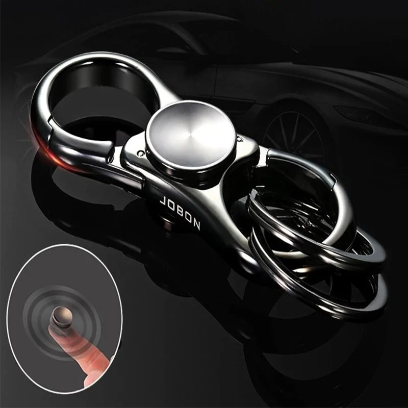 

Multifunctional Fidget Spinner Hand Spinner Metal EDC Blue Car Key Chain Pendant Key Ring Fingertip Antistress Toy For Kids Gift