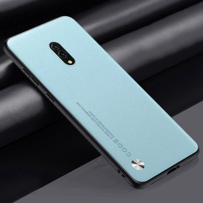Luxury PU Leather Shockproof Matte Silicone Phone Case - Full Protection Back Cover
