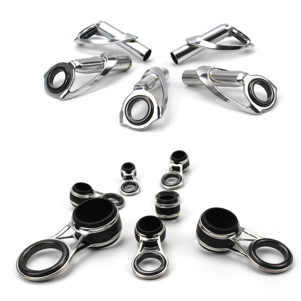 

Fishing Rod Guides Ring 55pcs Ceramic Guides Fine Workmanship Guides Line Rings Line Ring DIY Rock Fishing Rod