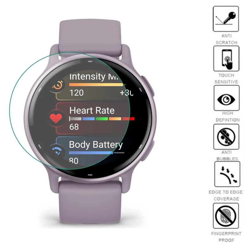 

5pcs Soft TPU Clear Protective Film For Garmin Vivoactive 5/4/4s Venu 3/3s/2/2s Smart Watch Venu2 Plus Screen Protector Cover