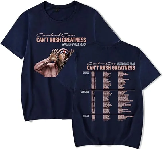 Central CEE Merch Can Not Rush Greatness World Tour 2025 T-Shirt