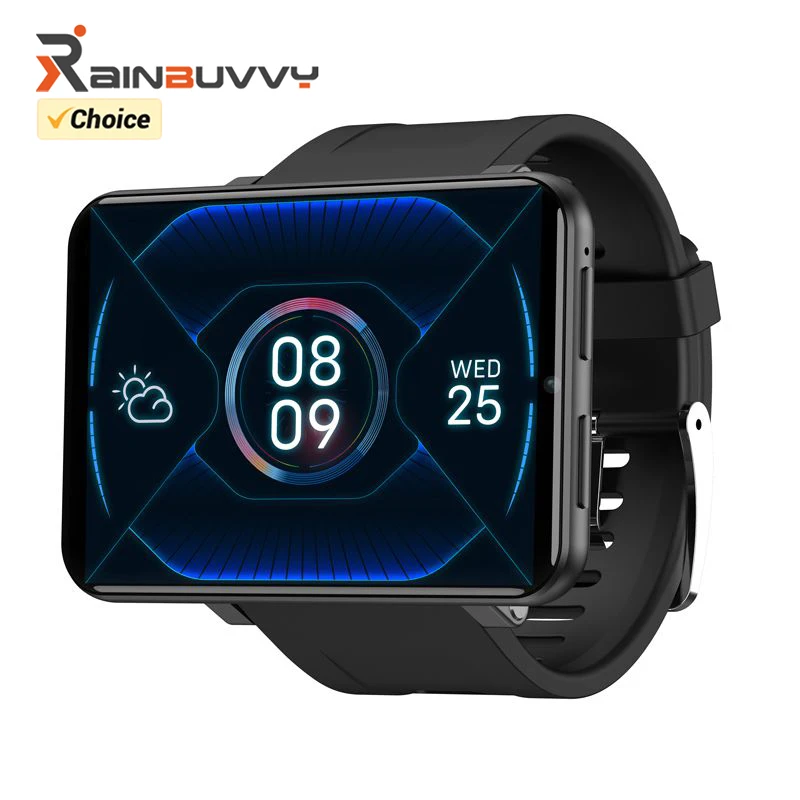 Rainbuvvy DM100 4G LTE 스마트 워치, 안드로이드 7.1, 3GB RAM, 32GB ROM, 5MP 카메라, IPS 2700mah 배터리, 2.86 인치 터치 스크린 스마트워치
