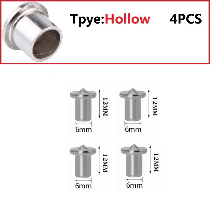 Dowel Centre Point Pin Set Wood Timber Marker Hole Tenon Center Set 6/8/10/12mm Wood Drill Power Accessories Tools Plugs 4 Pcs