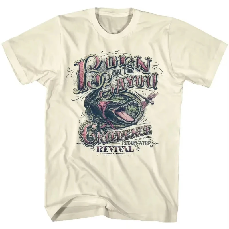 Creedence Clearwater Revival Rider T-Shirt, lustiges Muster, T-Shirt aus reiner Baumwolle, Sommertrend, Fan-Enthusiasten, bedrucktes Oberteil, Street-Style