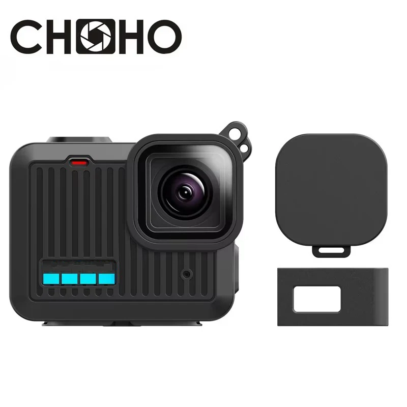 Custodia Protettiva Per GoPro HERO - Kit Con Pellicola Schermo E Obiettivo, Cordino Incluso - Foto 5