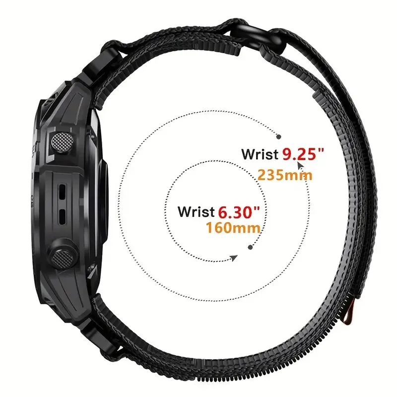 Durable Quickfit Nylon Wristband, 26mm/22mm Adjustable Strap