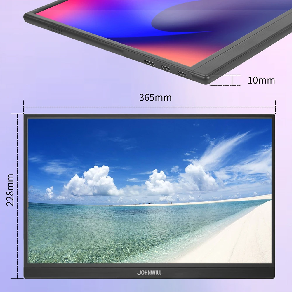 ޴  USB C Ÿ Ʈ º , ǻ ÷, HDR IPS ũ , ƺ  PI, 15.6 ġ, 1080P