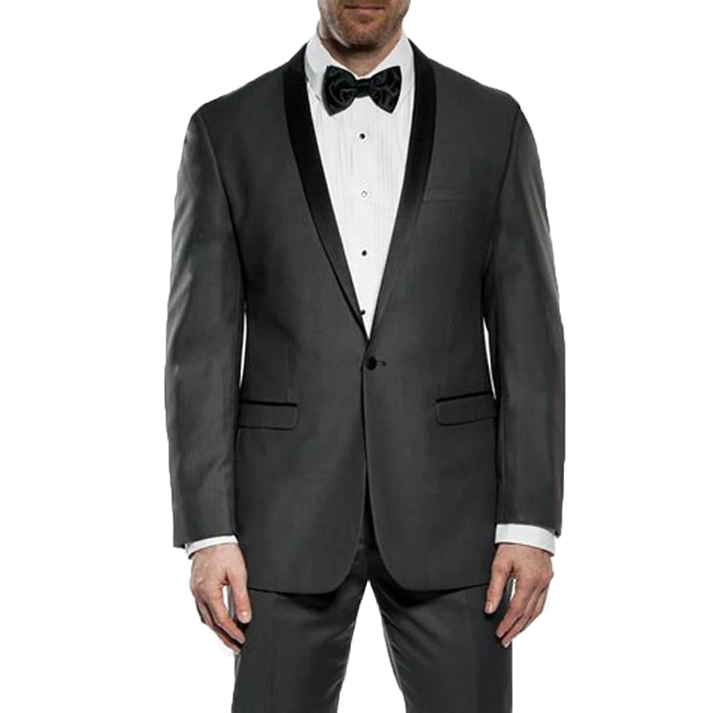 

Men's Casual One Button Blazer Shawl Lapel Coat Business Dinner