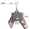 New Zero Wallet Set with Diamond Mini Bag Keychain Pendant Silk Scarf Fashion Mouth Red Envelope Earphone Earline 6