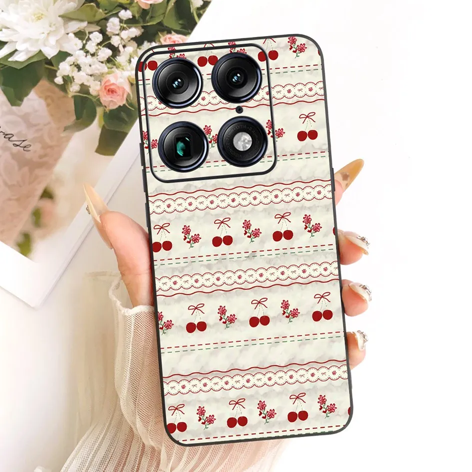 Floral Marble Soft Silicone Protective Case