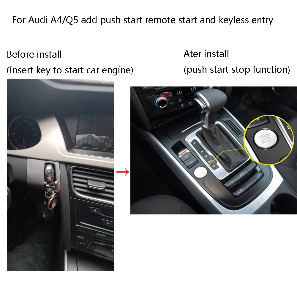 Audi S4 remote start-2009-2016 Audi S4 Plug and Play Remote Start  Kit