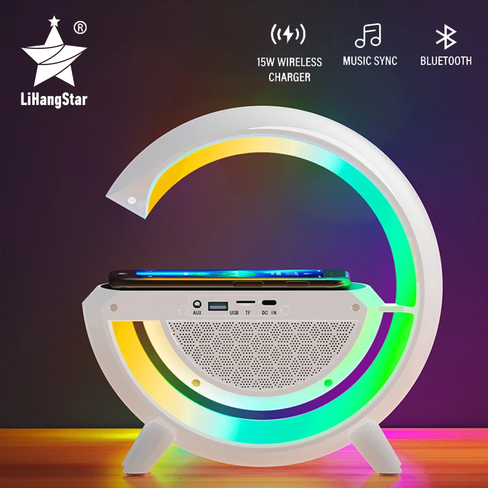 Intelligent Wireless Charger G Speaker with RGB Lights & BT